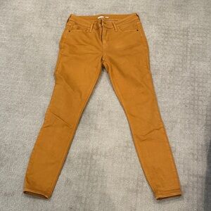 Old Navy Women's Mustard Skinny Jeans